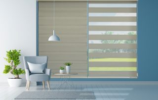 Living Room Zebra Blinds