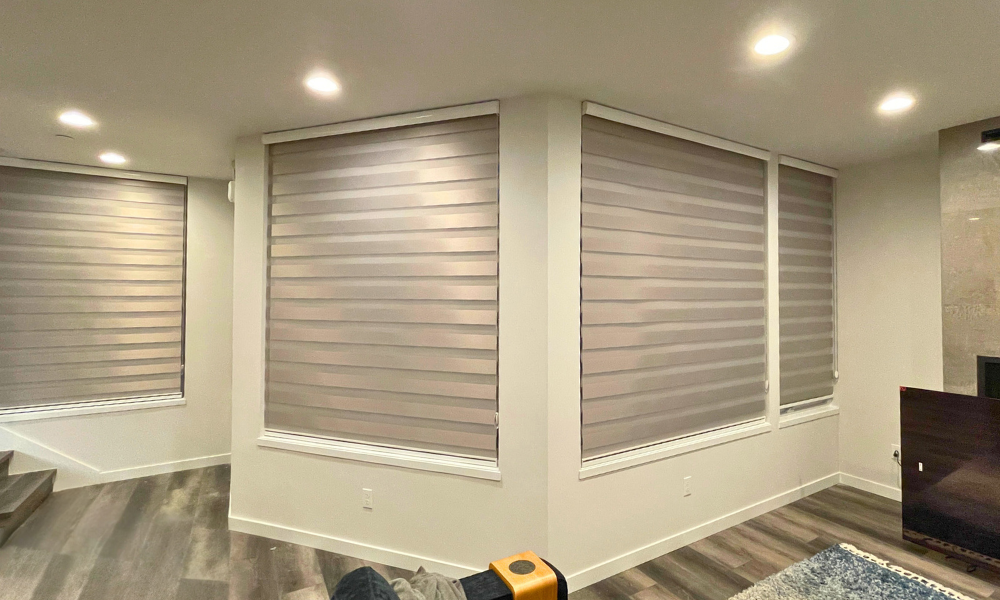 Banded Shades Lumen Blinds Zebra Blinds Seattle, Kirkland on time on budget window coverings